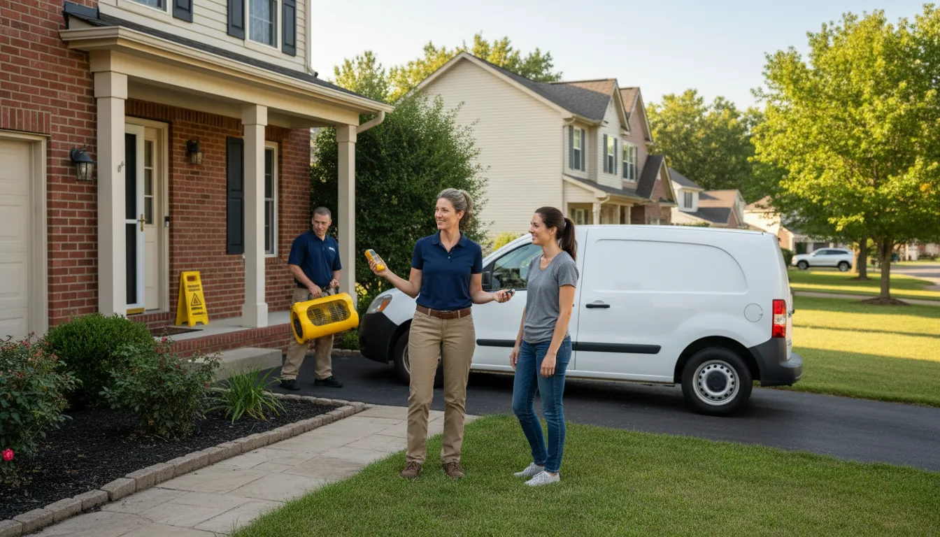 Residential water damage restoration in Grant, MI